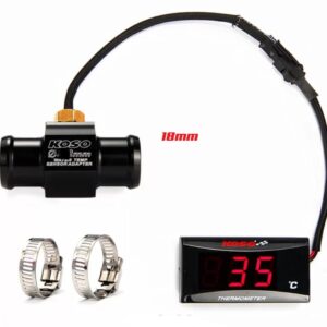 TERMOMETRO KOSO con SENSORE TEMPERATURA e RACCORDO TUBO ACQUA 18 mm UNIVERSALE