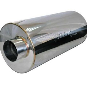 Silenziatore Scarico in acciaio inox TONDO 63MM DECENTRATO